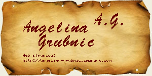 Angelina Grubnić vizit kartica